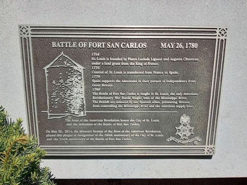 Battle of Fort San Carlos Marker. Click for full size. Battle of Fort San Carlos Marker image. Click for full size.