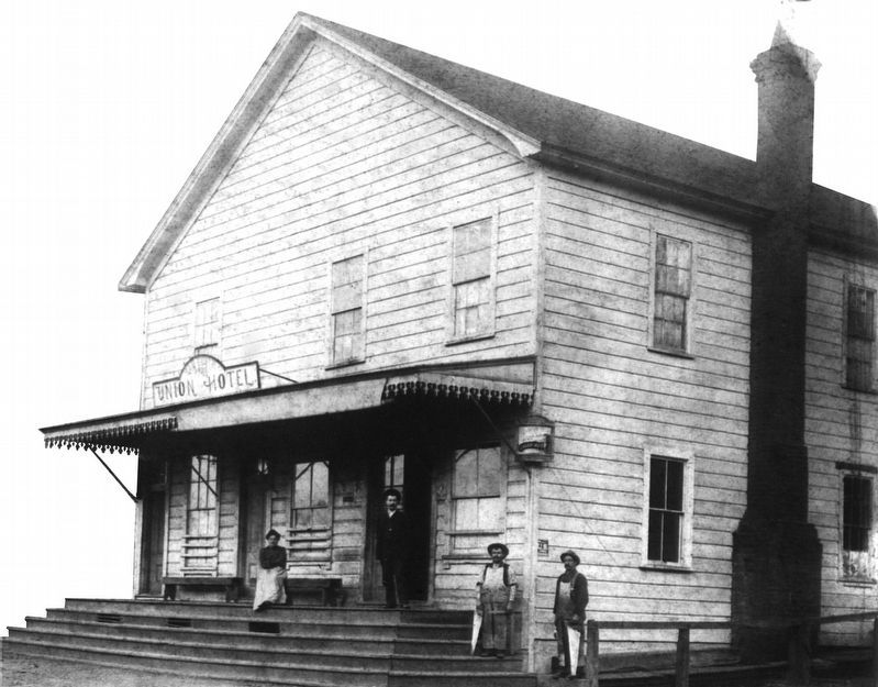Occidental Union Hotel c. 1876. Click for full size. Occidental Union Hotel c. 1876 image. Click for full size.