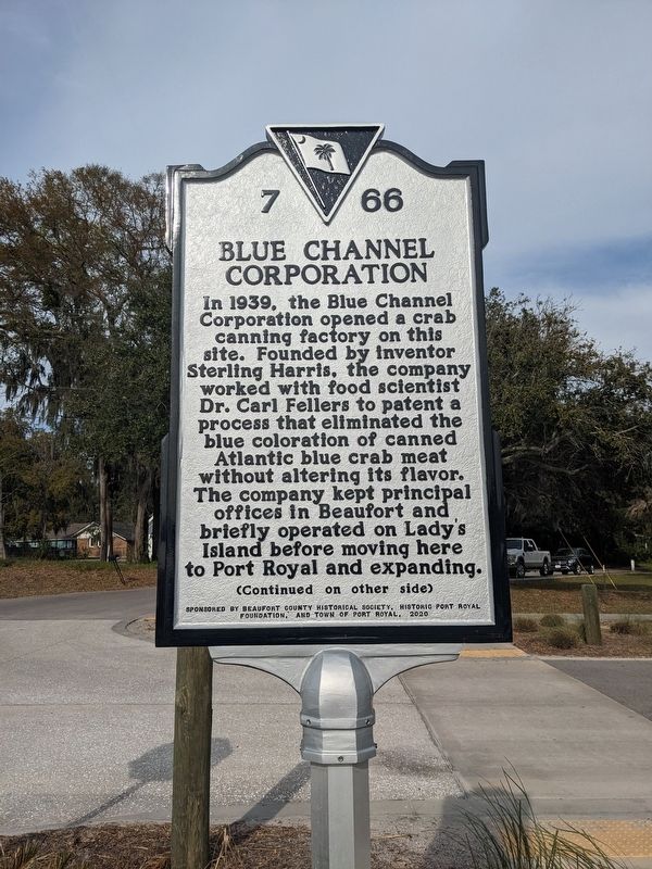 Blue Channel Corporation Marker, Side One image. Click for full size.