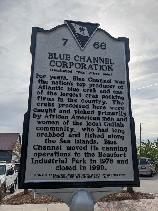 Blue Channel Corporation Marker, Side Two image. Click for full size.