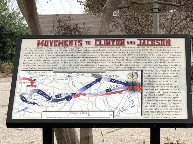 Movements to Clinton and Jackson Marker image. Click for full size.
