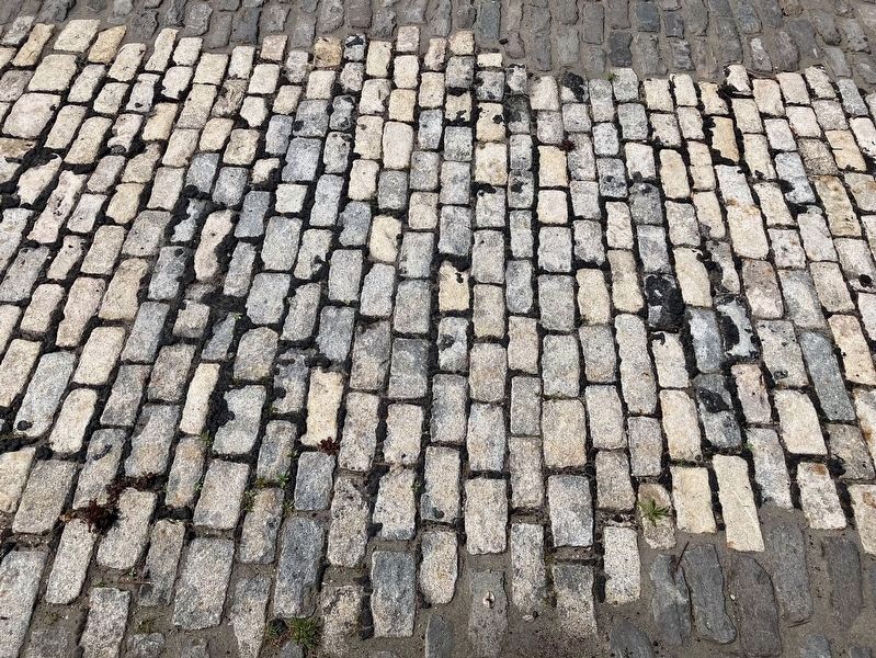 Historic Cobblestone Roadway. Click for full size. Historic Cobblestone Roadway image. Click for full size.