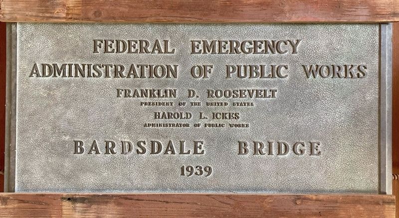 Bardsdale Bridge Marker. Click for full size. Bardsdale Bridge Marker image. Click for full size.