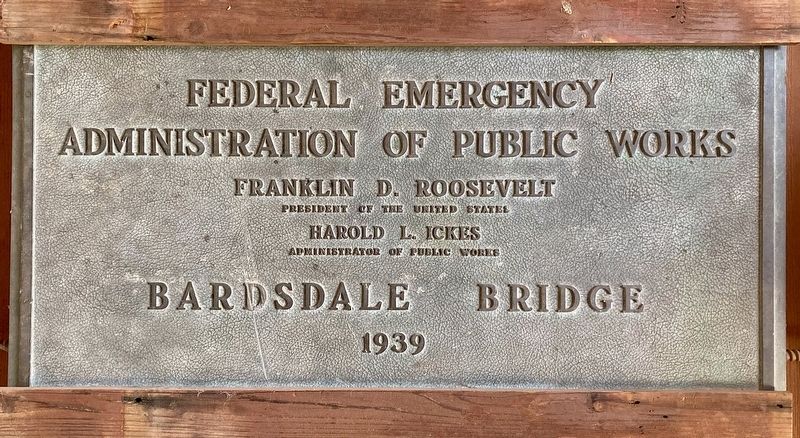 Bardsdale Bridge Marker image. Click for full size.