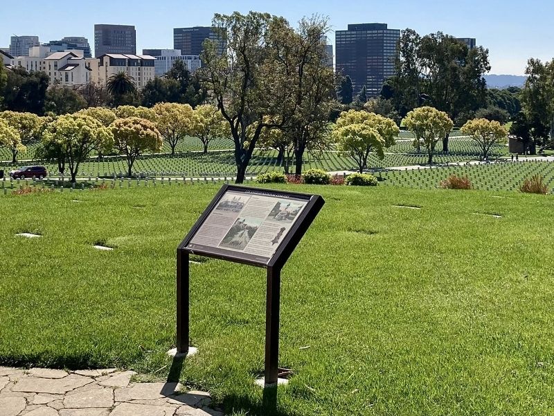Los Angeles National Cemetery and Marker. Click for full size. Los Angeles National Cemetery and Marker image. Click for full size.