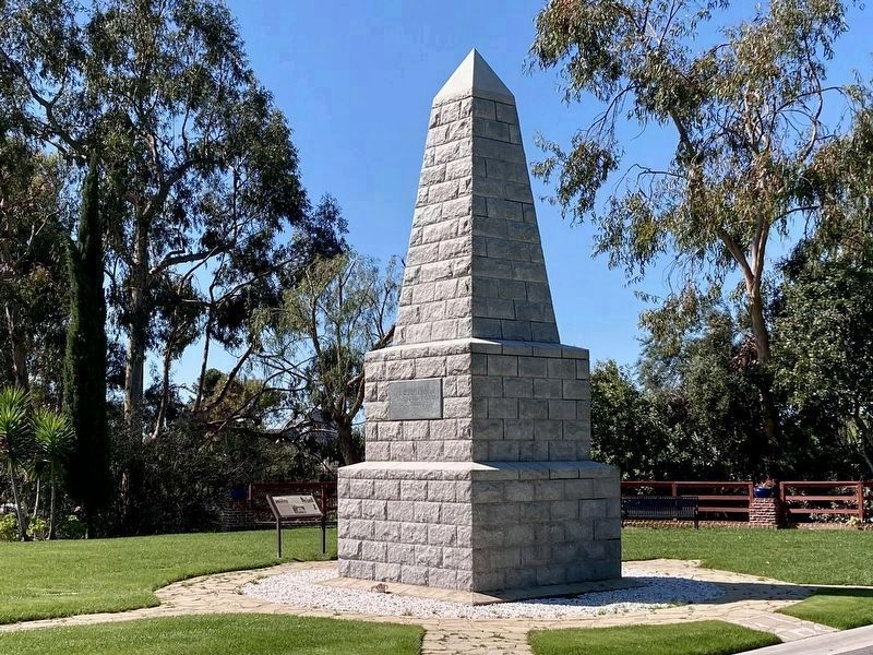 Granite Obelisk and National Cemetery Marker image. Click for full size.