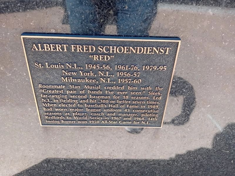 Albert Fred Schoendienst Marker image. Click for full size.
