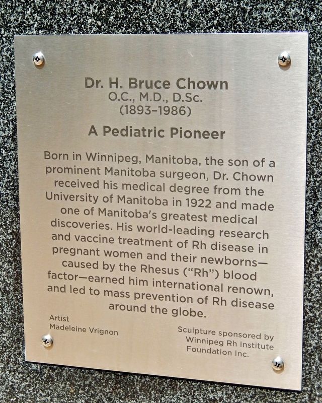 Dr. H. Bruce Chown Marker image. Click for full size.