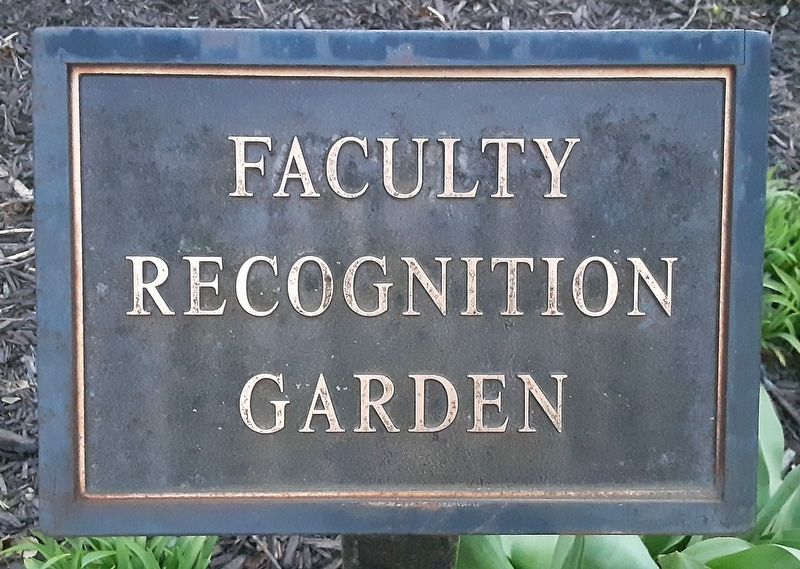 Faculty Recognition Garden Marker. Click for full size. Faculty Recognition Garden Marker image. Click for full size.