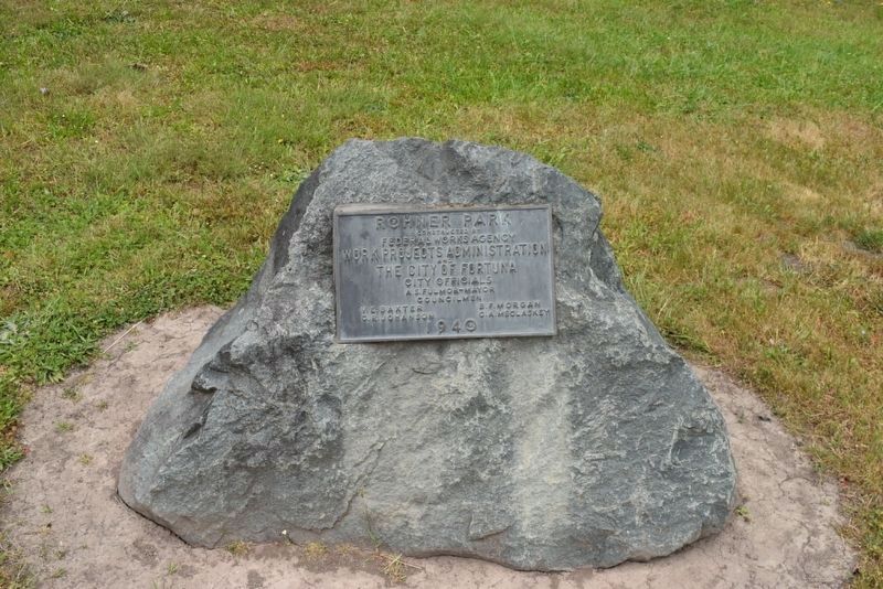 An additional Works Progress Administration 1940 dedication tablet image. Click for full size.