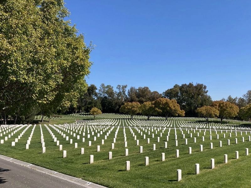 Los Angeles National Cemetery image. Click for full size.