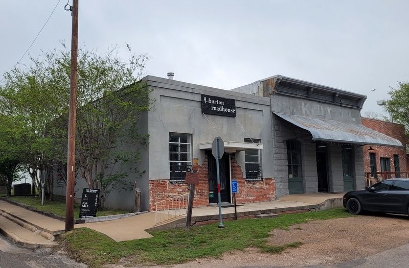 The front view of the Original Site of Burton State Bank. Click for full size. The front view of the Original Site of Burton State Bank image. Click for full size.