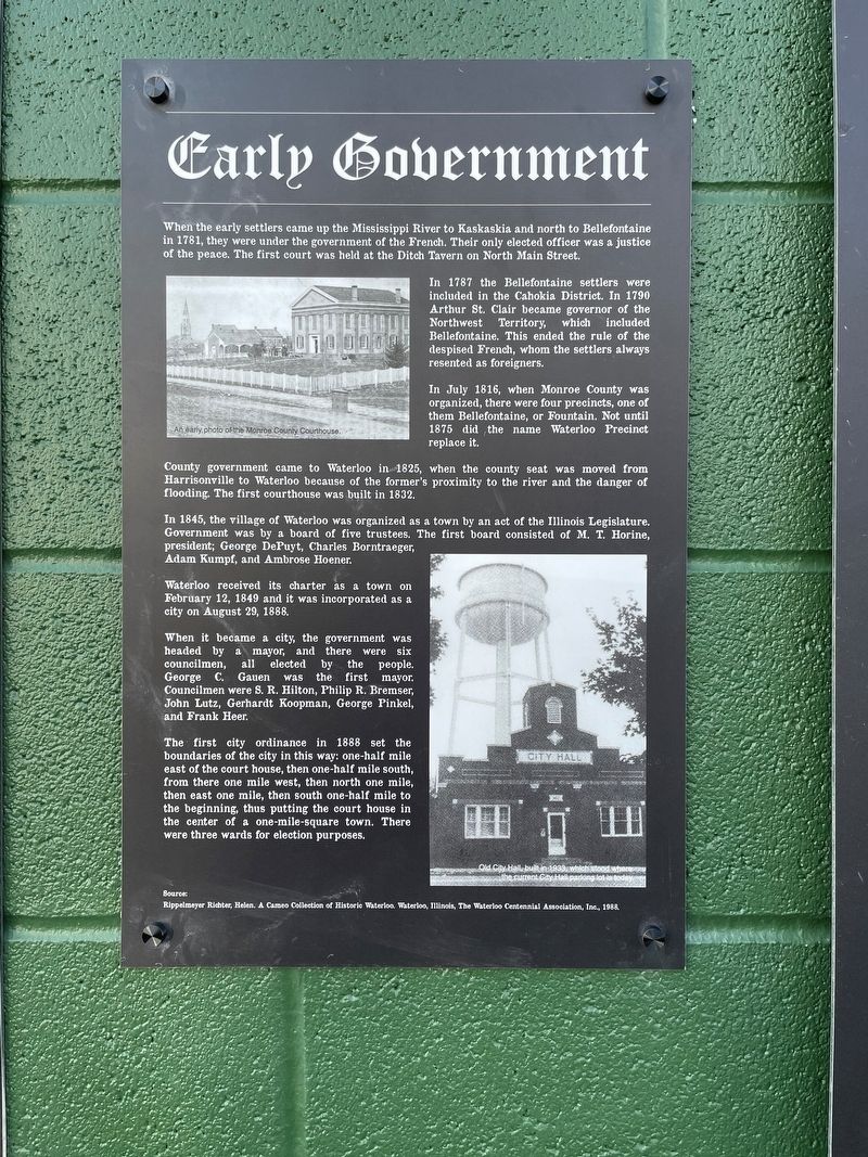 Early Government Marker image. Click for full size.
