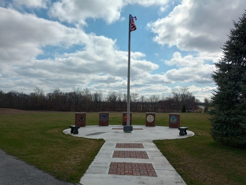 North Scipio Community Veterans' Memorial image. Click for full size.