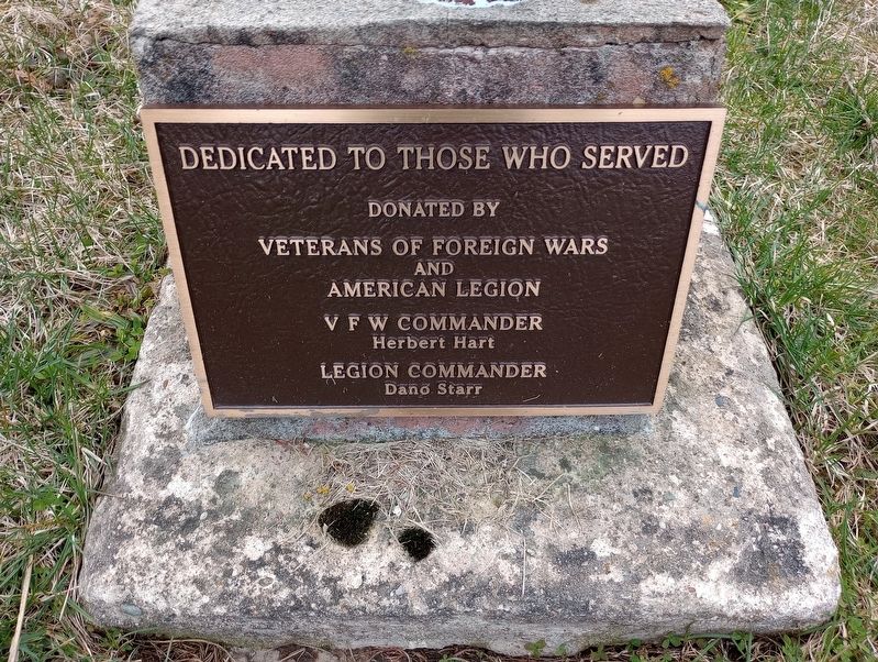 Dedicated To Those Who Served Marker image. Click for full size.