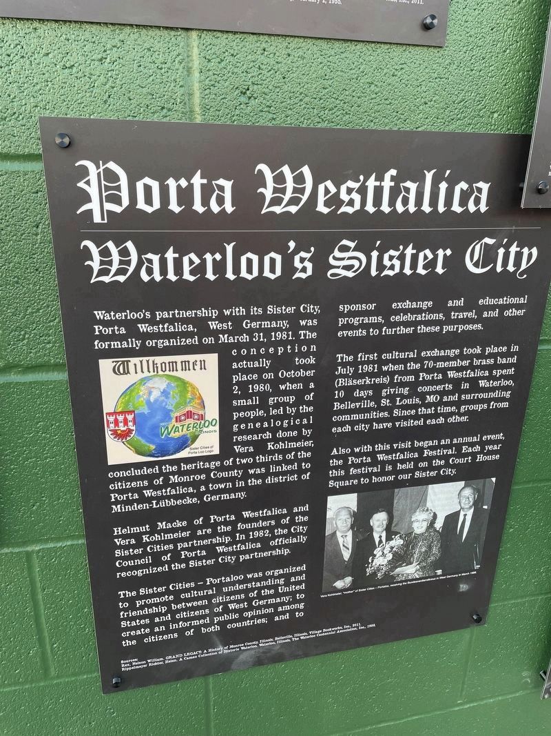 Porta Westfalica Marker image. Click for full size.