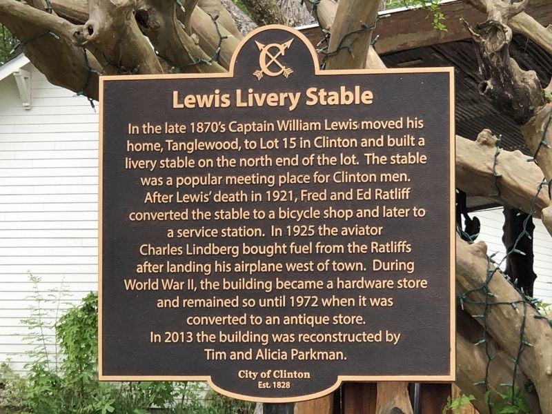 Lewis Livery Stable Marker image. Click for full size.
