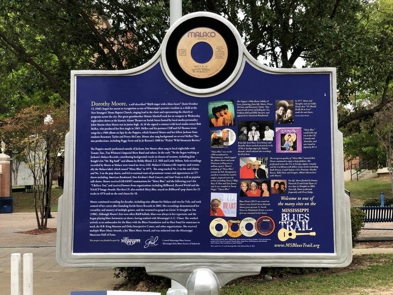 Dorothy Moore Marker, Side Two image. Click for full size.