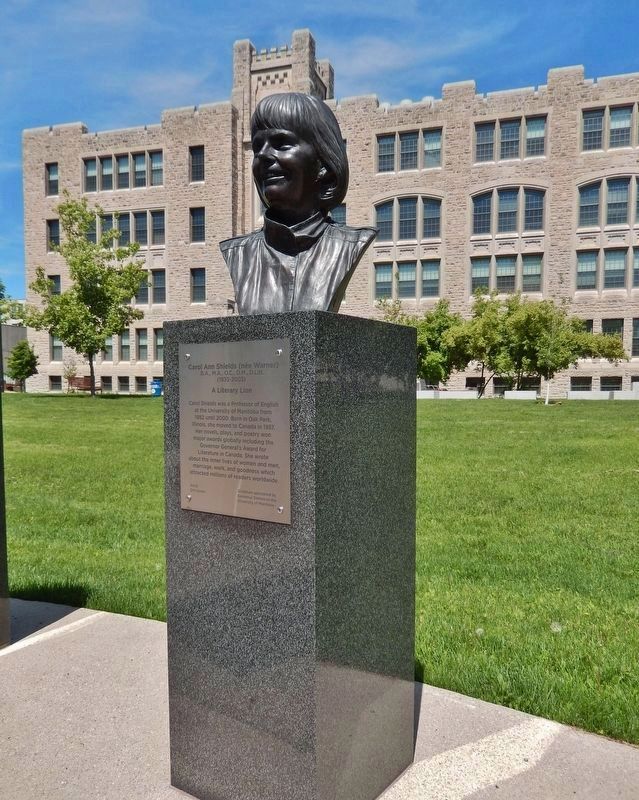 Carol Ann Shields Memorial. Click for full size. Carol Ann Shields Memorial image. Click for full size.