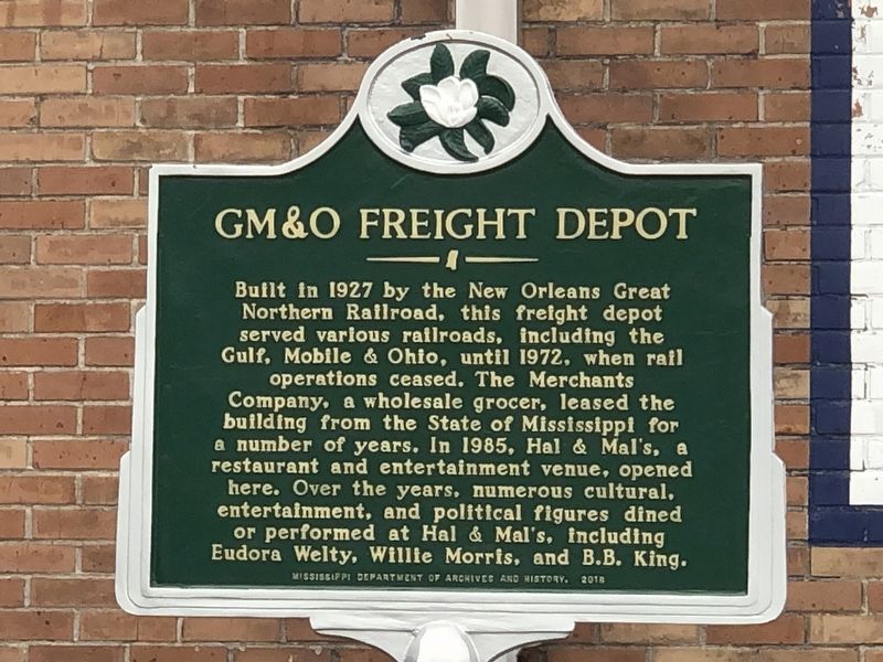 GM&O Freight Depot Marker image. Click for full size.