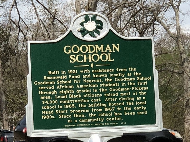 Goodman School Marker image. Click for full size.