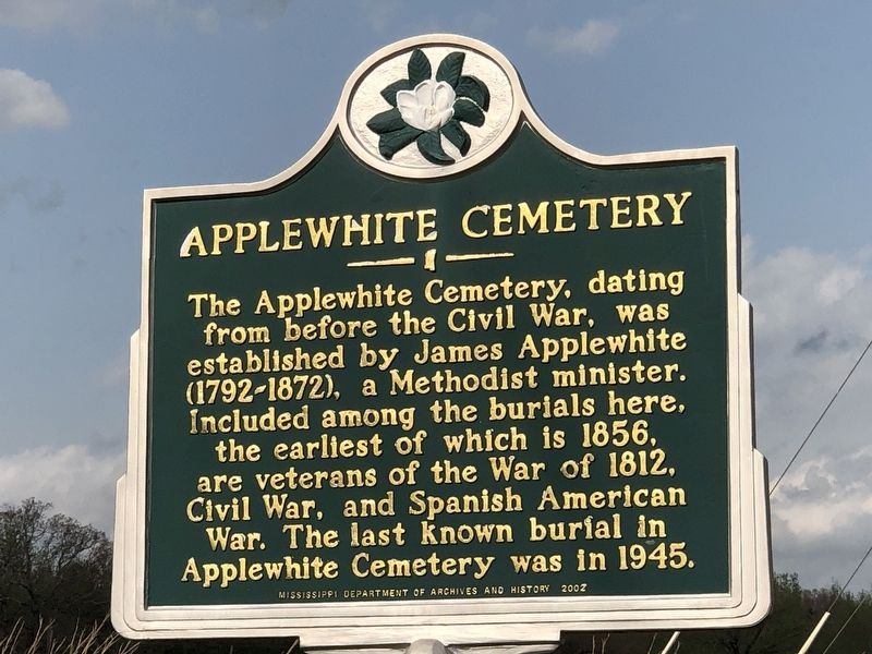 Applewhite Cemetery Marker image. Click for full size.