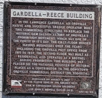 Gardella-Reece Building Marker image. Click for full size.