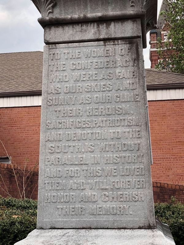 Montgomery County Confederate Monument (south side) image. Click for full size.