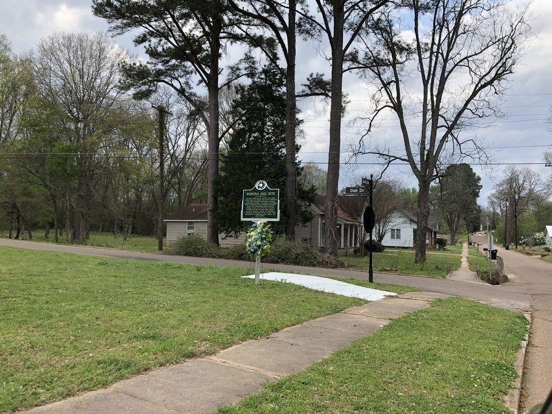 Winona Jail Site Marker image. Click for full size.