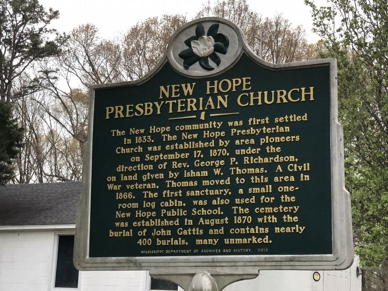 New Hope Presbyterian Church Marker. Click for full size. New Hope Presbyterian Church Marker image. Click for full size.