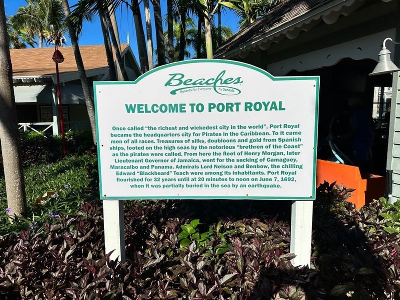 Welcome to Port Royal Marker image. Click for full size.