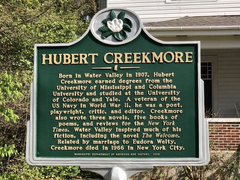 Hubert Creekmore Marker image. Click for full size.