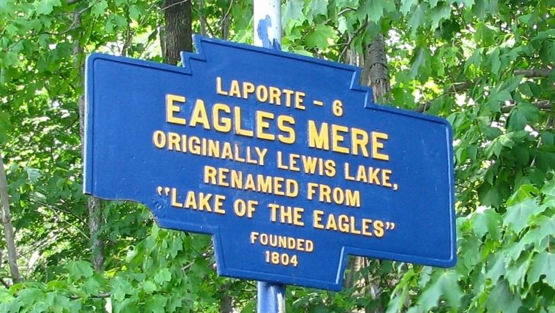 Eagles Mere Marker. Click for full size. Eagles Mere Marker image. Click for full size.