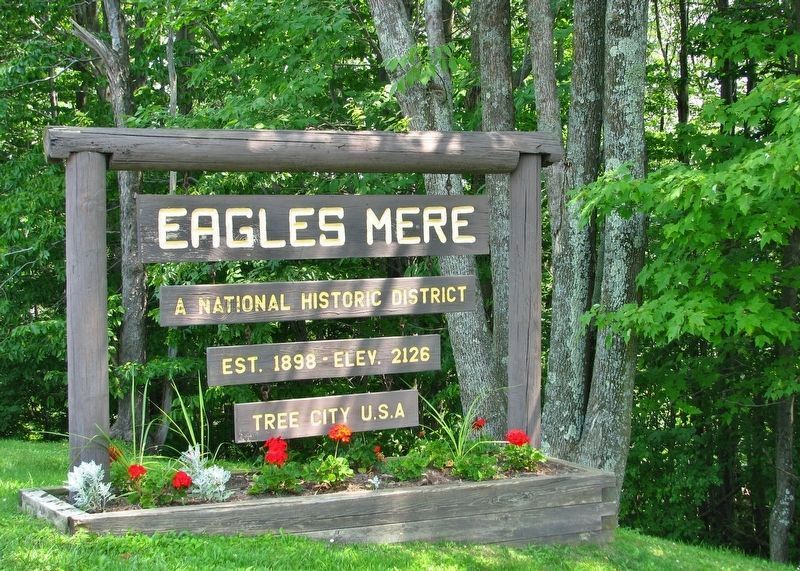 Eagles Mere Historic District Sign image. Click for full size.