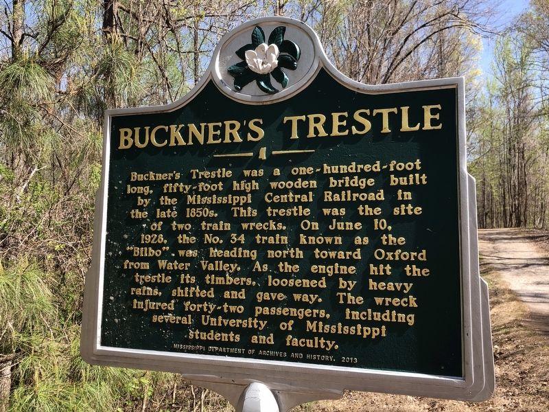 Buckner''s Trestle Marker, Side Two image. Click for full size.