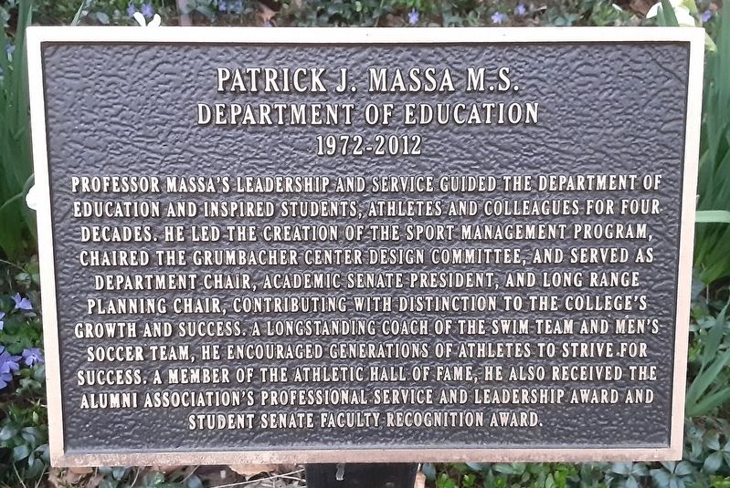 Patrick J. Massa M.S. Marker image. Click for full size.