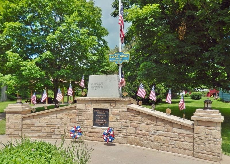 Sugar Grove Veterans Memorial. Click for full size. Sugar Grove Veterans Memorial image. Click for full size.