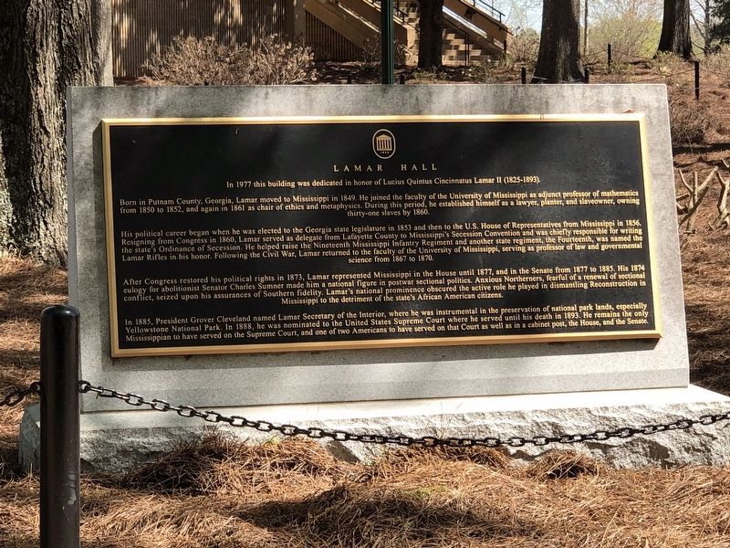 Lamar Hall Marker image. Click for full size.