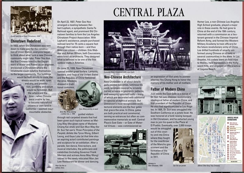 Central Plaza Marker. Click for full size. Central Plaza Marker image. Click for full size.