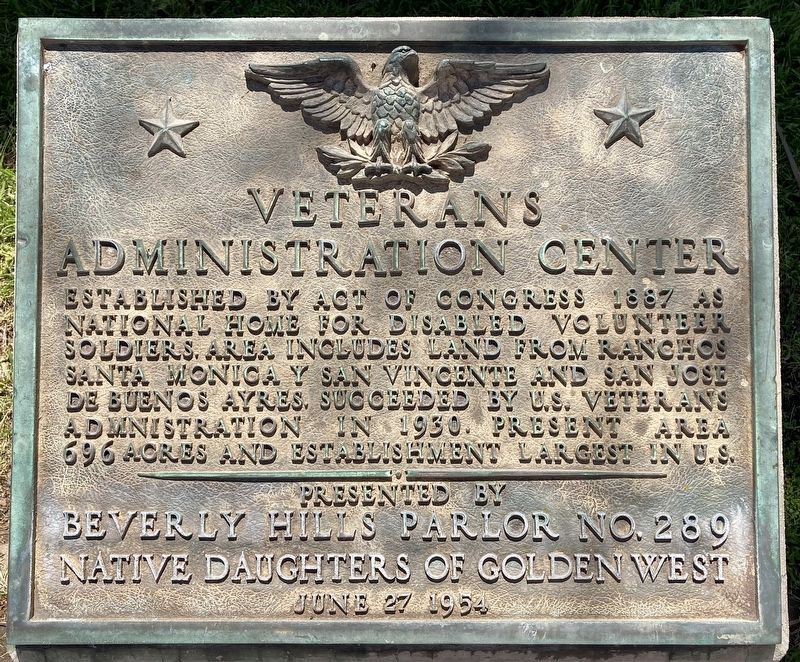 Veterans Administration Center Marker image. Click for full size.