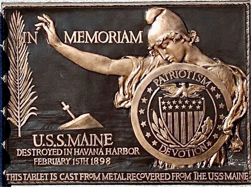 Identical U.S.S. Maine Marker image. Click for full size.
