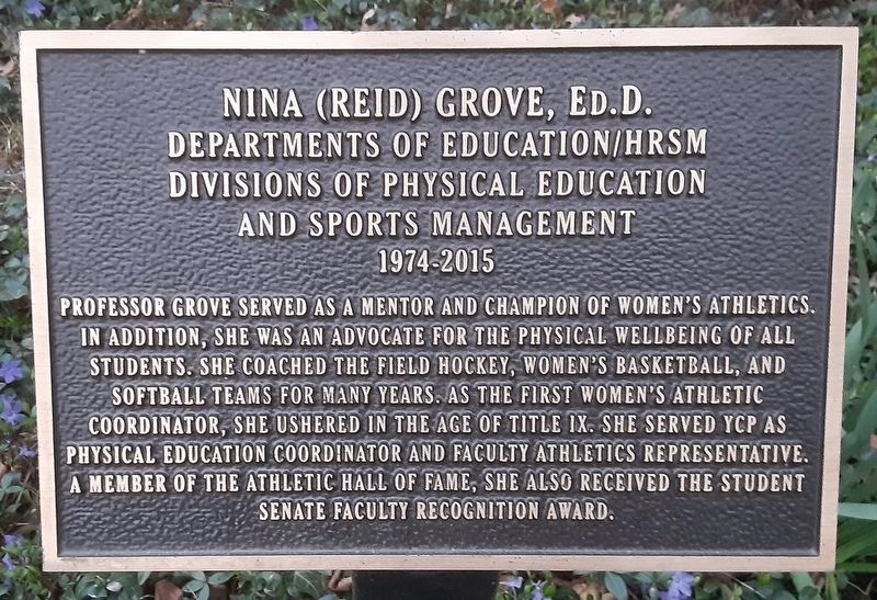 Nina (Reid) Grove, Ed.D. Marker image. Click for full size.