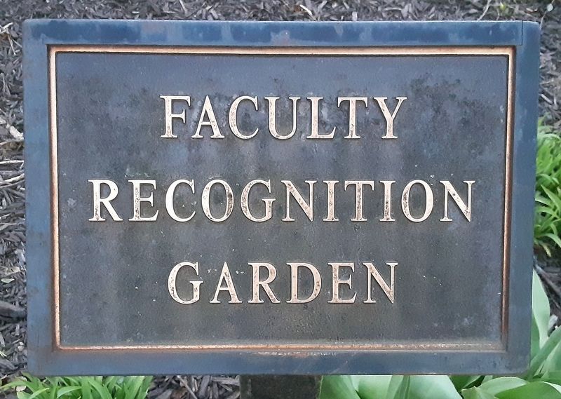 Faculty Recognition Garden Marker image. Click for full size.