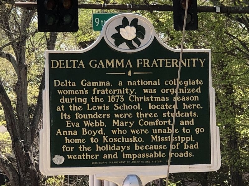 Delta Gamma Fraternity Marker image. Click for full size.