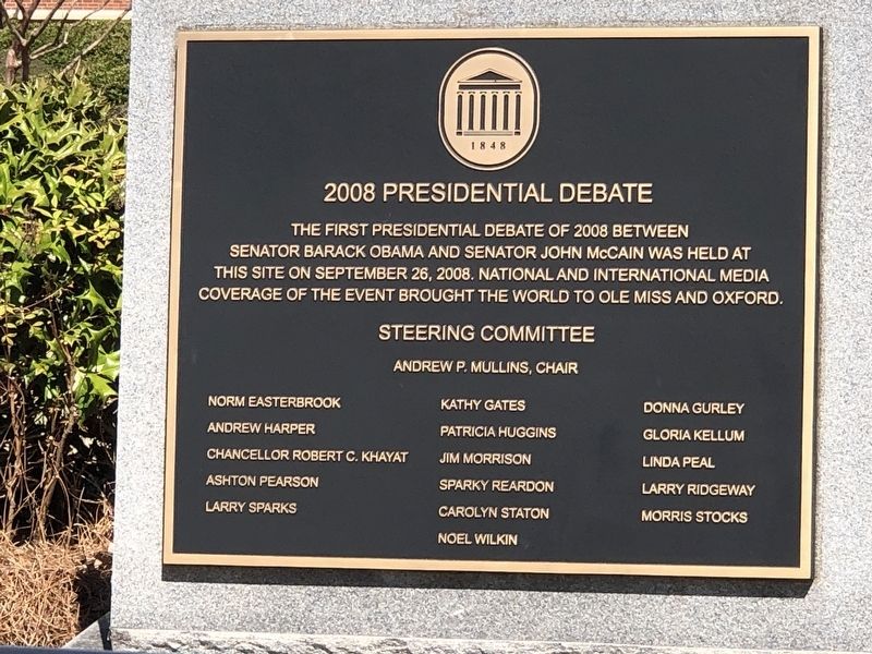 2008 Presidential Debate Marker image. Click for full size.
