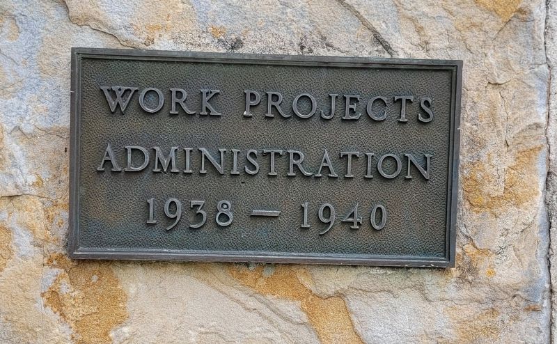 Works Progress Administration (WPA) Marker. Click for full size. Works Progress Administration (WPA) Marker image. Click for full size.