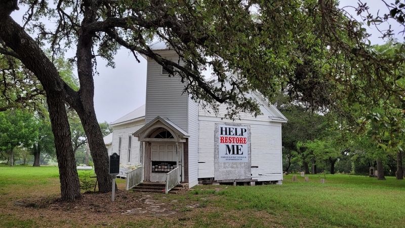 The Mt. Zion Baptist Church and Marker. Click for full size. The Mt. Zion Baptist Church and Marker image. Click for full size.