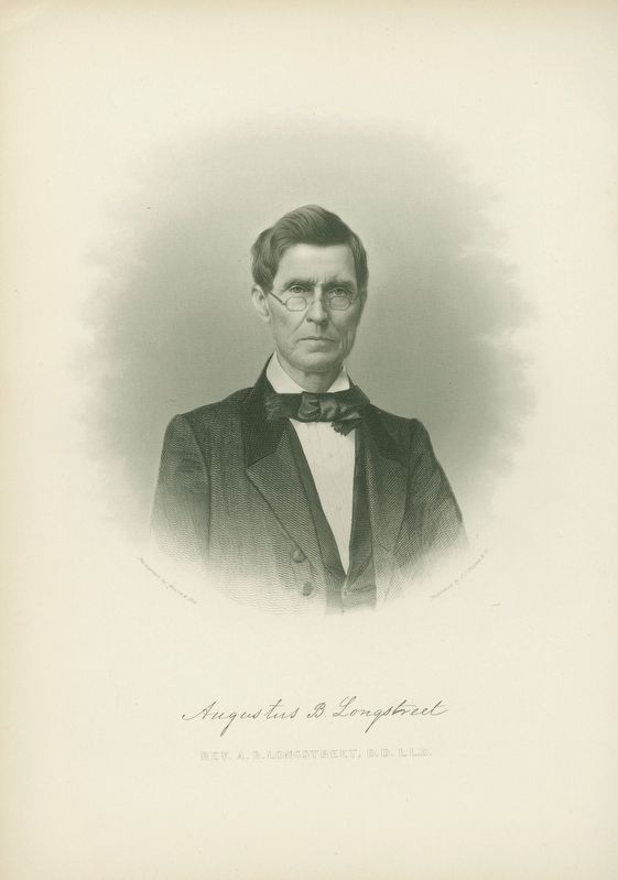 Augustus Baldwin Longstreet (1790-1870) image. Click for full size.