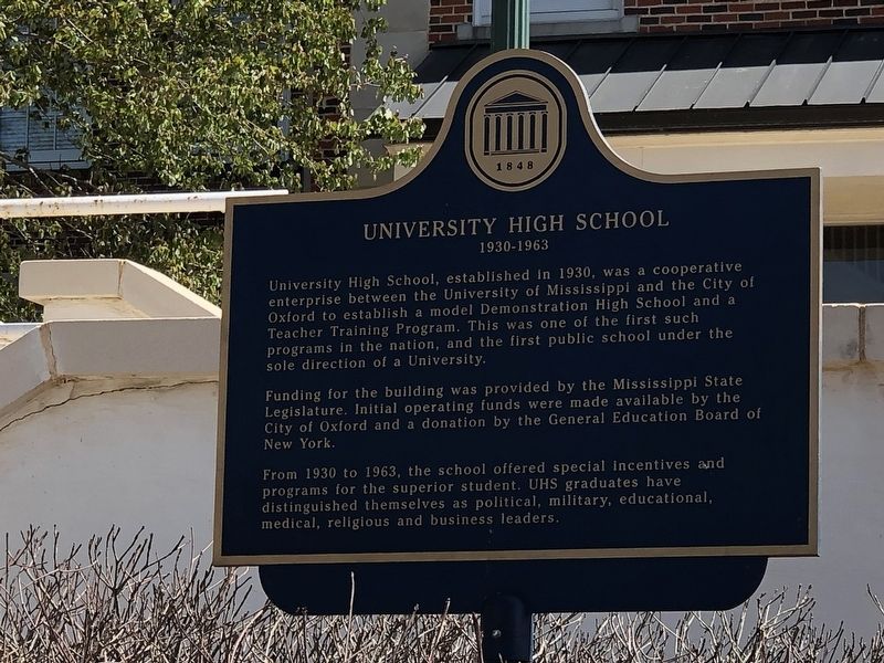 University High School Marker image. Click for full size.