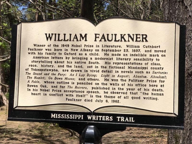 William Faulkner Marker. Click for full size. William Faulkner Marker image. Click for full size.